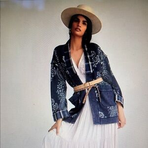 ❄️Pilcro Blue Patterned Sweater Sz L/XL